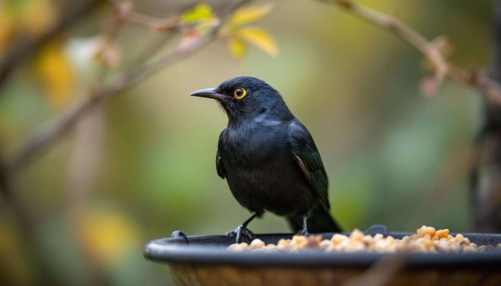 Łatwo ja pomylić z innym ptakiem. W karmniku zostaw jej namoczone rodzynki
