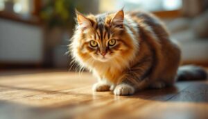 Kot drapie podłogę: co to oznacza i kiedy powinno Cię to niepokoić