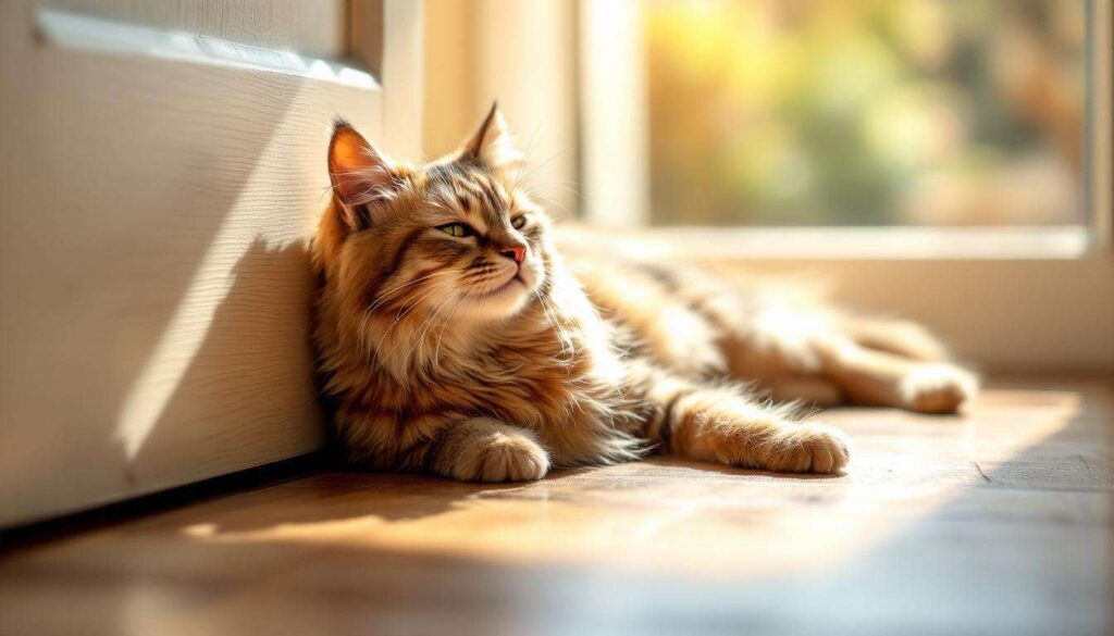 Dlaczego koty lubią leżeć w przejściach — proste wyjaśnienie