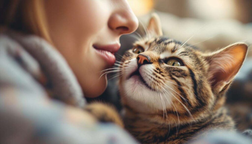 Dlaczego kot liże ci głowę? Behawiorystka tłumaczy ukryty sens tego rytuału