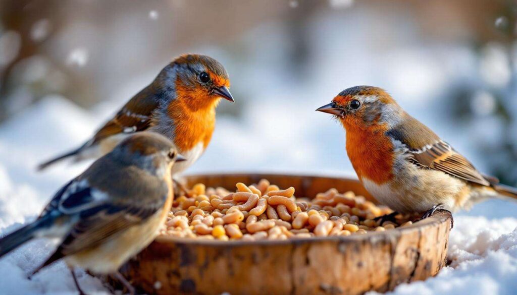 Mączniki i łój — czym dokarmiać ptaki pod koniec zimy, radzi OTOP