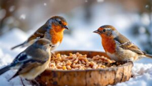 Mączniki i łój — czym dokarmiać ptaki pod koniec zimy, radzi OTOP