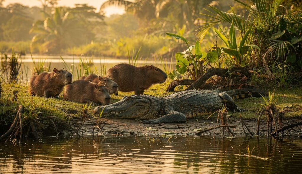 Dlaczego krokodyle nie atakują kapibar? Odpowiedź zaskakuje nawet zoologów