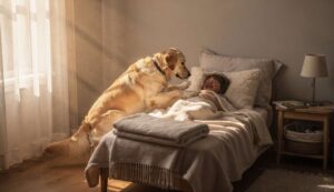 Pies budzi dziecko rano: wideo Golden Retrievera podbija sieć w marcu 2026